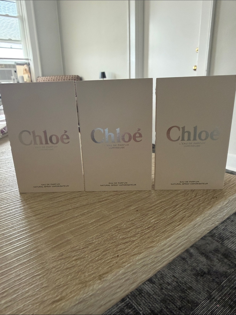 Set of 3 Chloe Lumineuse samples